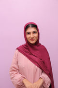 Modal Luxe Hijab – Berry Blush