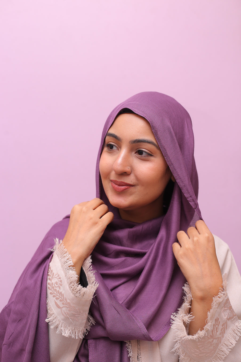 Modal Luxe Hijab – Vintage Mauve