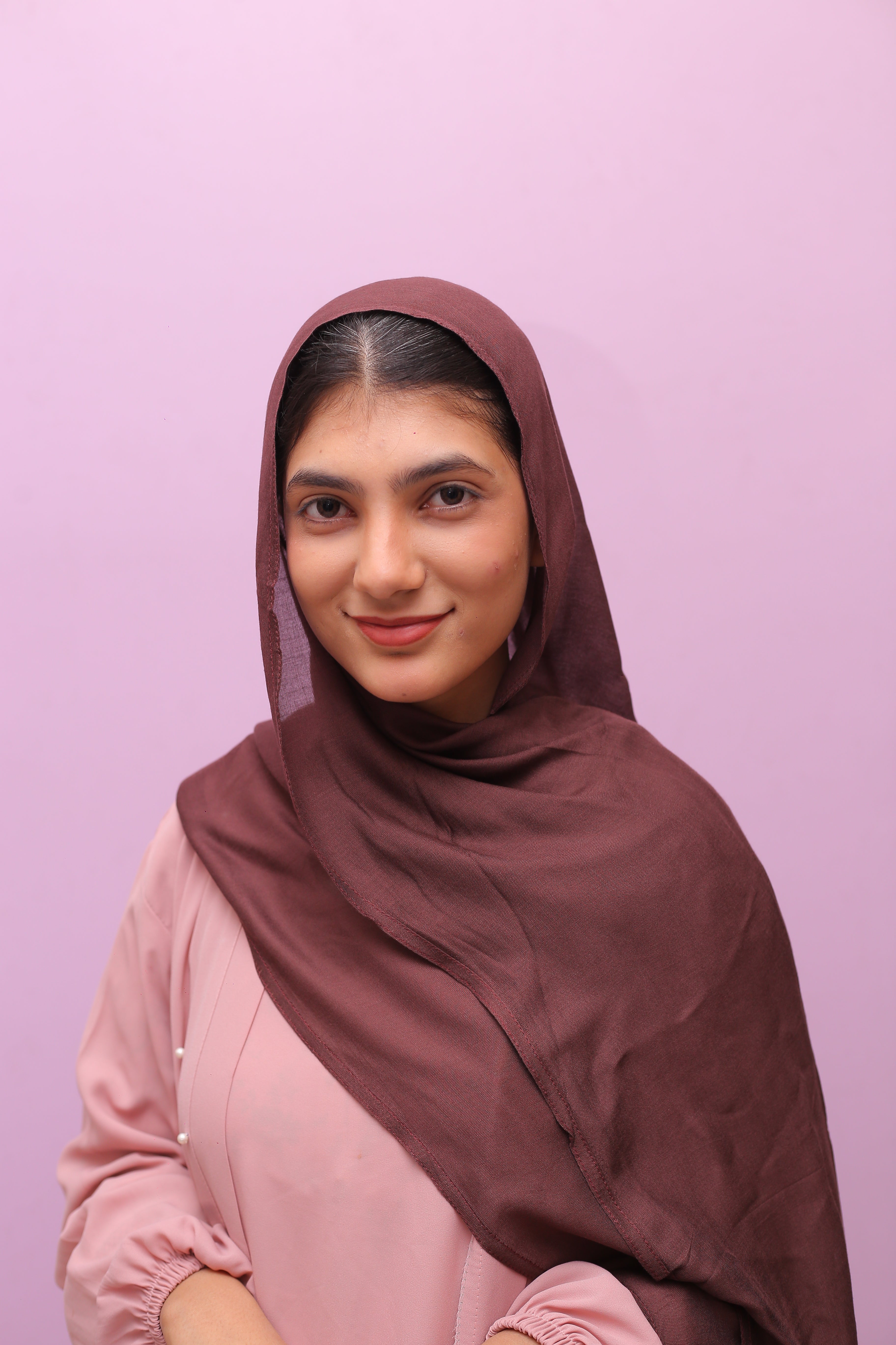 Modal Luxe Hijab – Cocoa Dusk