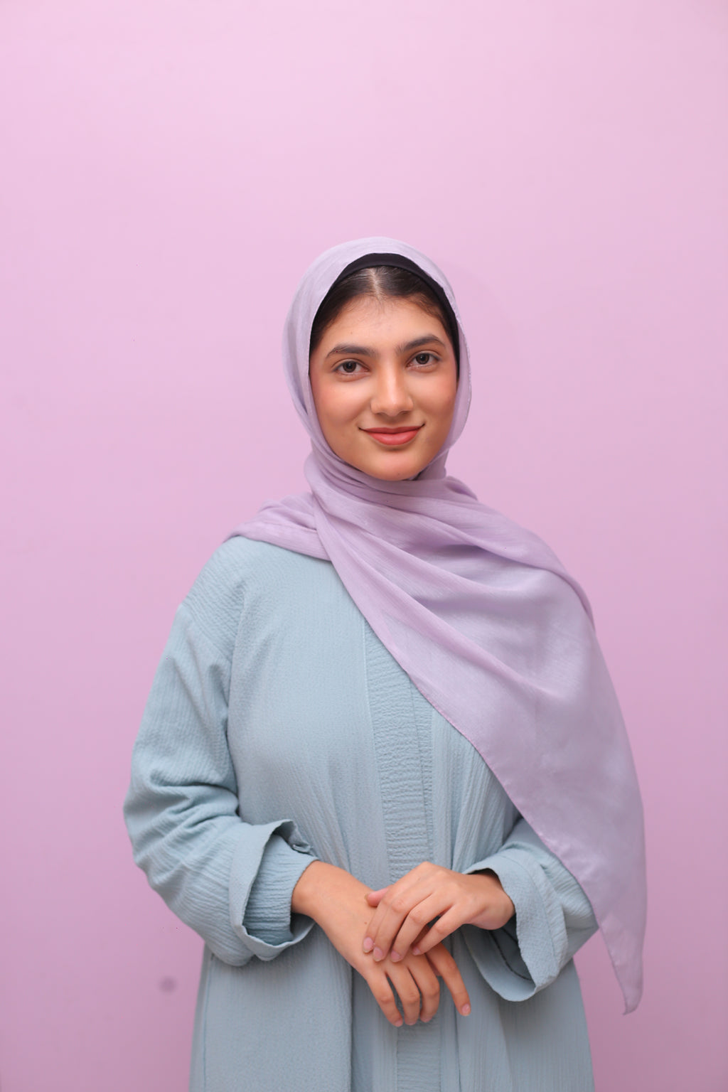 Metallic Sheen Hijab – Lavender Frost