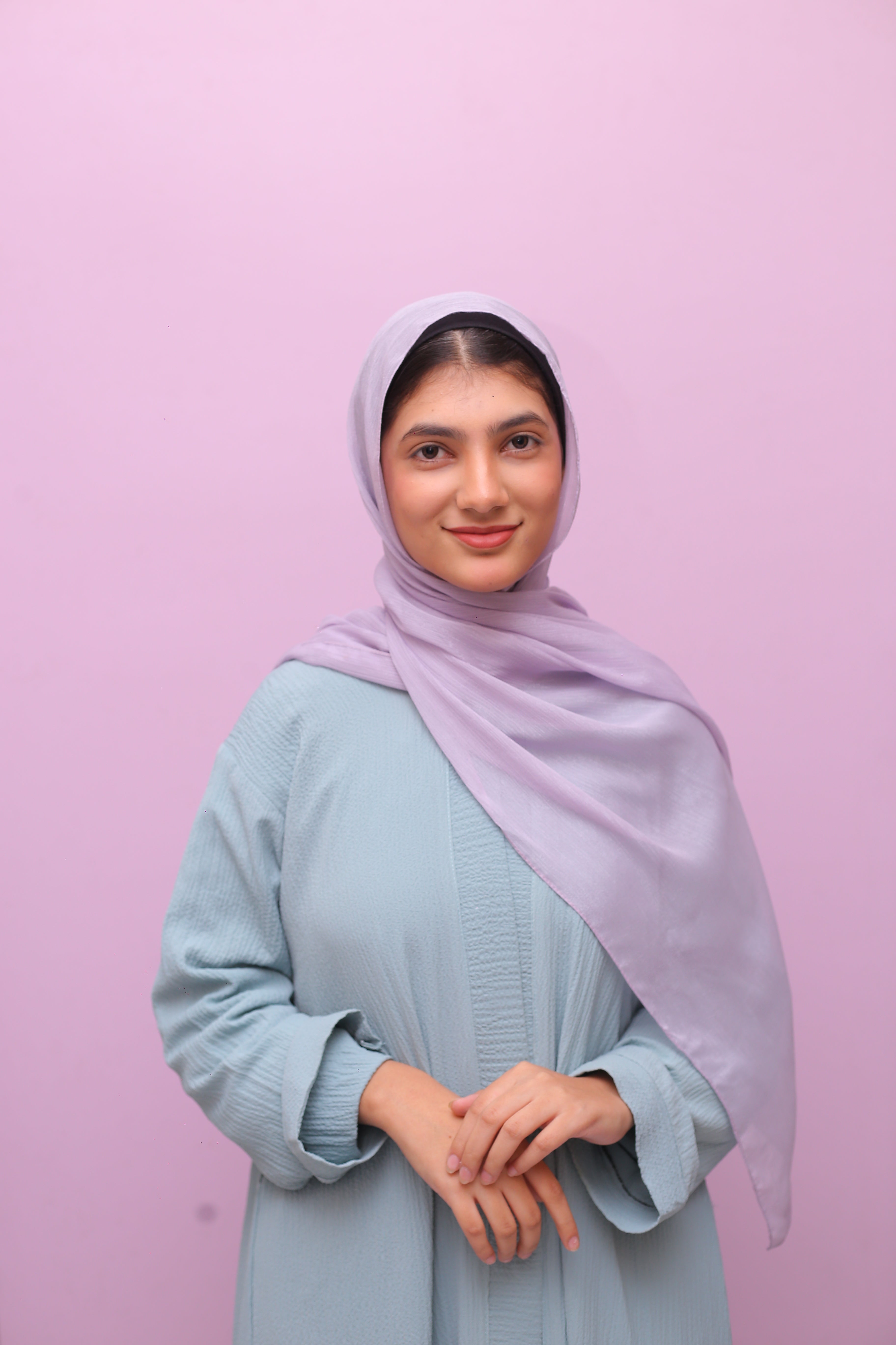 Metallic Sheen Hijab – Lavender Frost