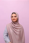 Luxe Modal Hijab – Muted Rosewood