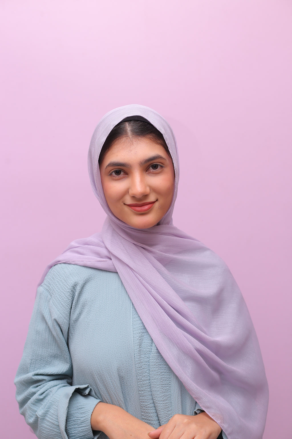 Metallic Sheen Hijab – Lavender Frost