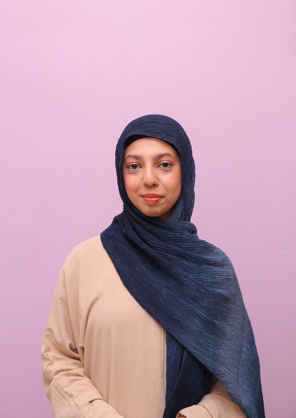 Ombre Crinkle Hijab– Midnight Sky