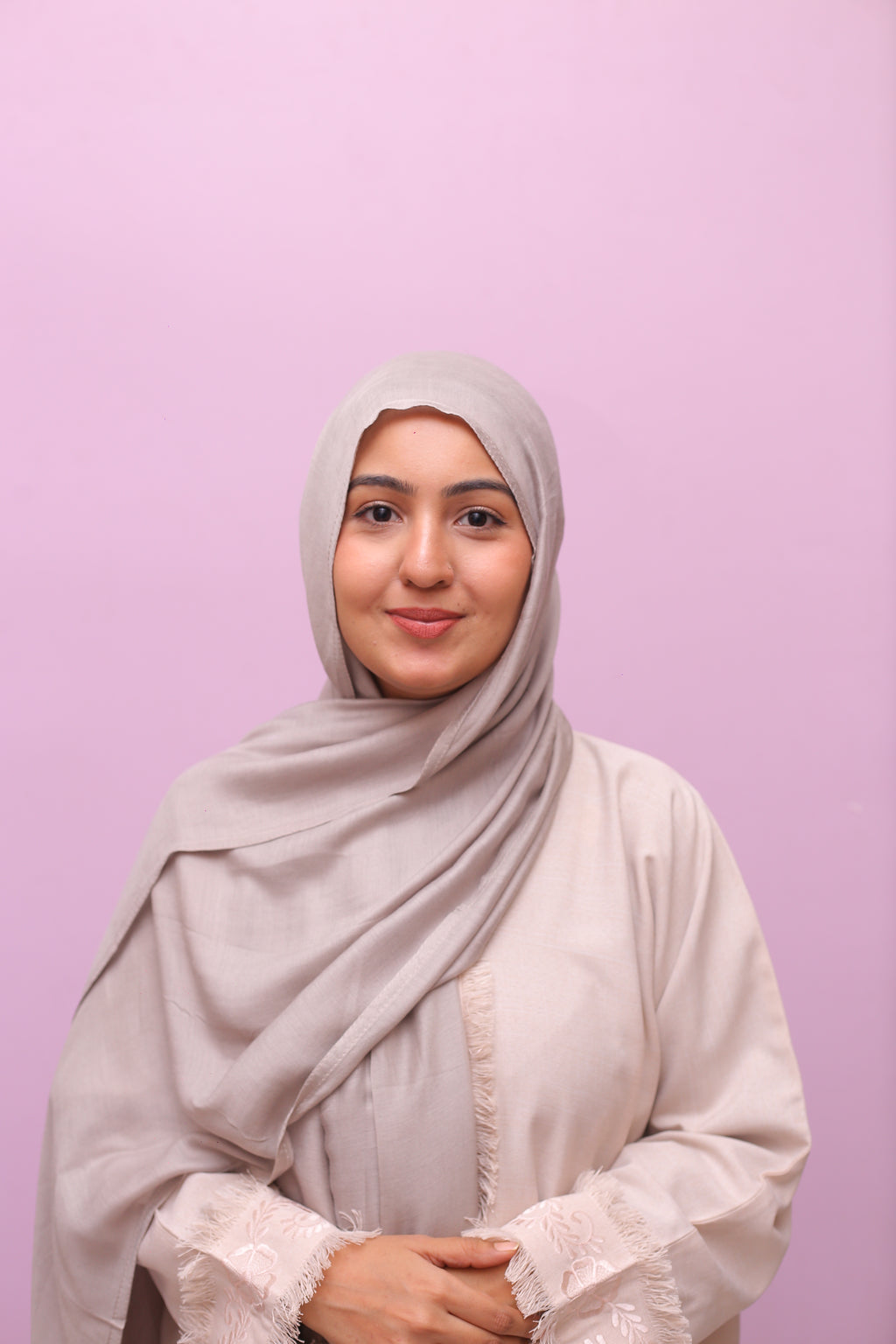Luxe Modal Hijab – Silver Sand