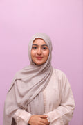 Luxe Modal Hijab – Silver Sand