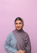 Ribbed Jersey Hijab – Smoky Lilac