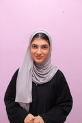 Ribbed Jersey Hijab – Cloud Grey