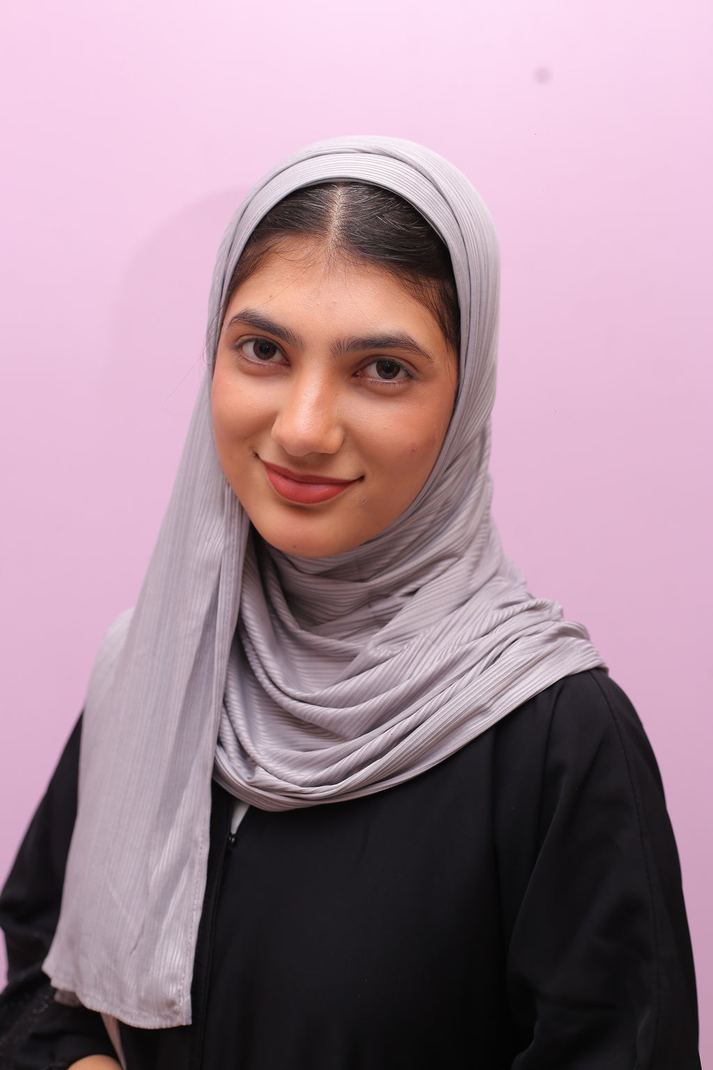 Ribbed Jersey Hijab – Cloud Grey